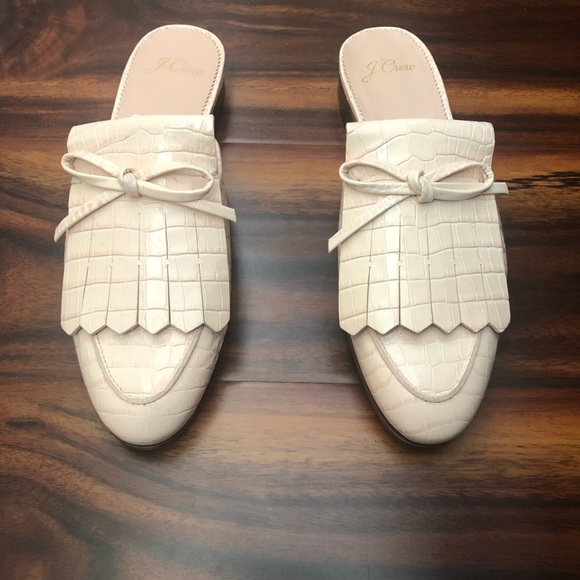 J. Crew Shoes - J.Crew Croc Mules- *BRAND NEW*